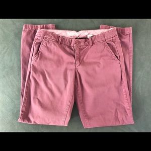J Crew Waverly Chino City Fit 8 Rose Magenta EUC